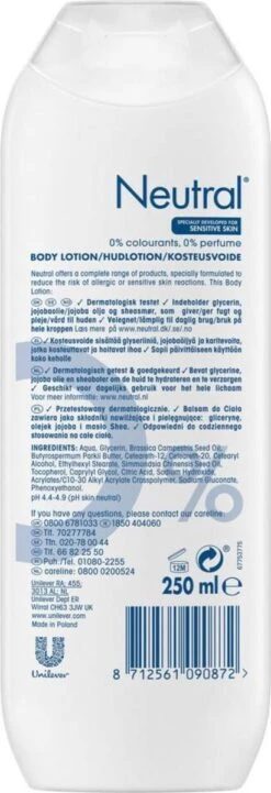 Neutral 0% Bodylotion Parfumvrij - 6 X 250 Ml 9 Neutral 0% Bodylotion Parfumvrij - 6 X 250 Ml -Verzorgingsproducten 411x1200 2
