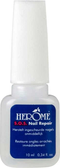 Herome Herome SOS Nail Repair -Repareer Eenvoudig Gescheurde Ingescheurde Nagels - Nagellijm Met Vijl - 10ml. -Verzorgingsproducten 428x1200