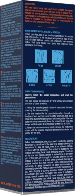 NO HAIR CREW - Ontharingscreme Mannen - Lichaam - Men - Ontharing Mannen -Verzorgingsproducten 460x1200 3