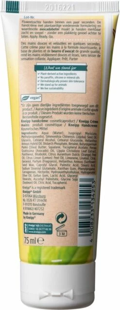 Kneipp Seconde - Handcrème - Citroenverbena Avocadoboter -Verzorgingsproducten 467x1200