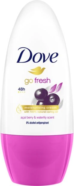 Dove Go Fresh Açaí Berry & Waterlily Anti-Transpirant Deodorant Roller - 6 X 50 Ml - Voordeelverpakking -Verzorgingsproducten 477x1200 5