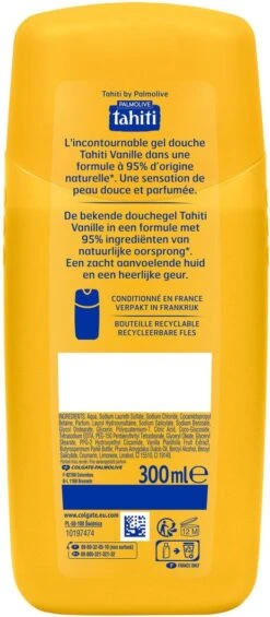 Tahiti Vanille Douchegel 4 X 300ml - Voordeelverpakking -Verzorgingsproducten 525x1200 1