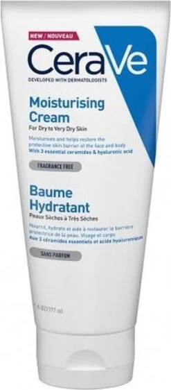 CeraVe - Moisturizing Cream - Bodycrème - Droge Tot Zeer Droge Huid - 177 Ml