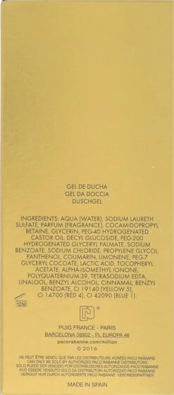 Paco Rabanne 1 Million Showergel -150 Ml 17 Paco Rabanne 1 Million Showergel -150 Ml -Verzorgingsproducten 531x1200 2