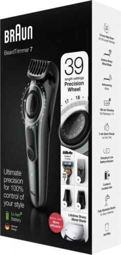 Braun Baardtrimmer En Haartrimmer BT7220 - Zwart Metaalgrijs -Verzorgingsproducten 569x1200 3