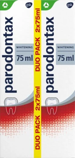 Parodontax Whitening Dagelijkse Tandpasta Tegen Bloedend Tandvlees 2x75 Ml -Verzorgingsproducten 570x1200 2