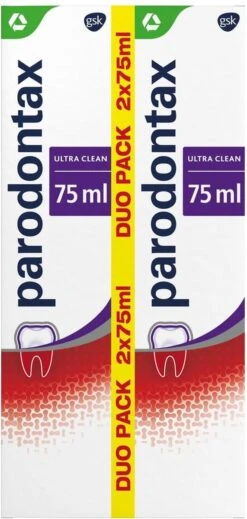 Parodontax Ultra Clean Dagelijkse Tandpasta Tegen Bloedend Tandvlees 2x75 Ml -Verzorgingsproducten 571x1200