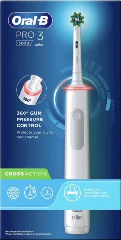 Oral B Oral-B Pro 3 3000 - Wit - Elektrische Tandenborstel - Ontworpen Door Braun - 1 Handvat En 1 Opzetborstel -Verzorgingsproducten 607x1200 5