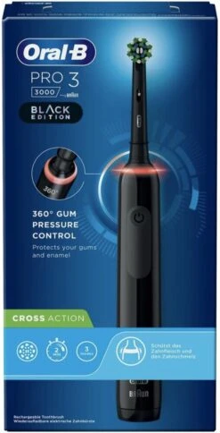 Oral B Oral-B Pro 3 3000 - Zwart - Elektrische Tandenborstel - Ontworpen Door Braun - Black Edition -Verzorgingsproducten 613x1200 2