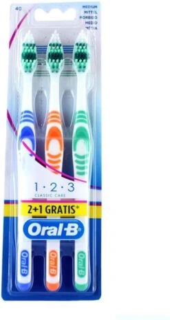 Oral B Oral-B Tandenborstel 1-2-3 Multipak 3 Stuks -Verzorgingsproducten 638x1200 3