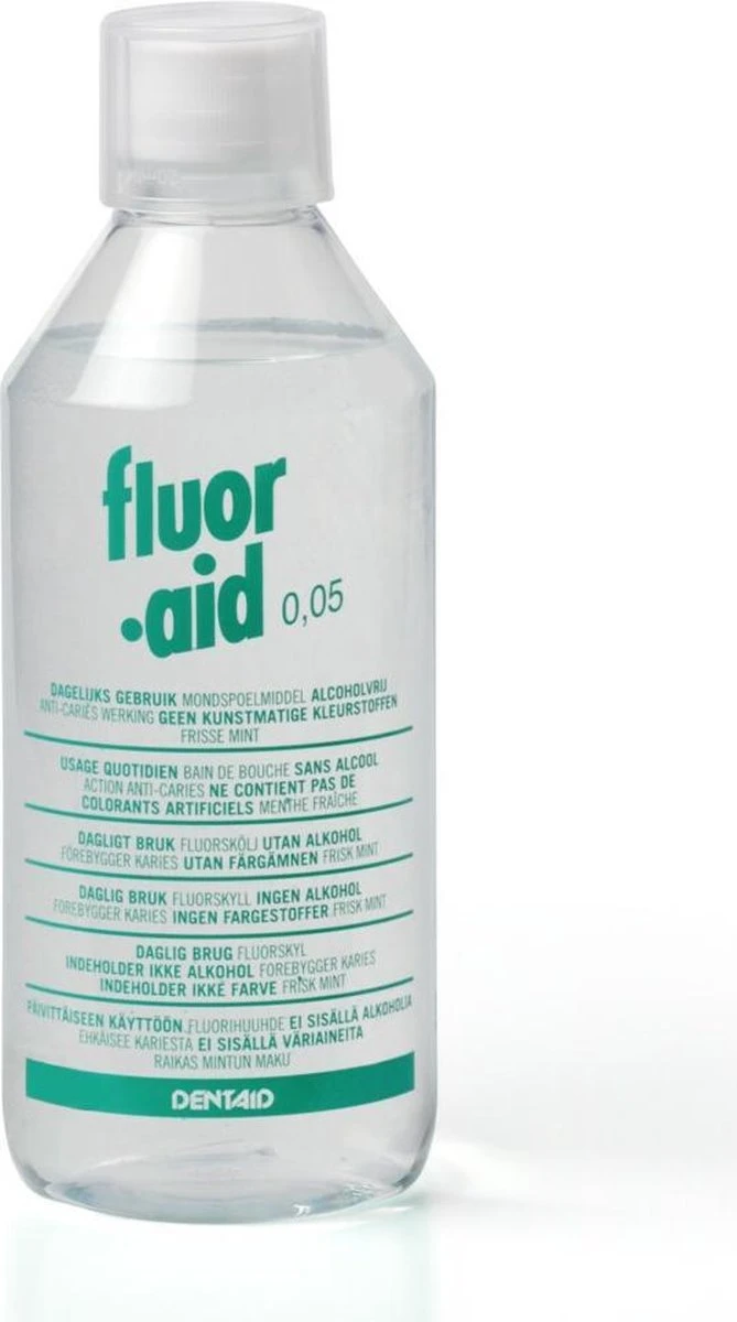 Fluor Aid 0.05 Mondwater - 500 Ml 4 Fluor Aid 0.05 Mondwater - 500 Ml - Afbeelding 2