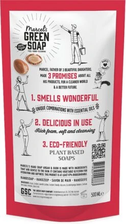 Marcel's Green Soap Handzeep Navulling Argan & Oudh - 500ML -Verzorgingsproducten 678x1200