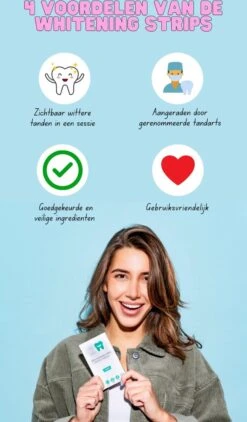 Love2smile PAP+ Premium Strips - Whitening Strips - De Natuurlijke Tandenbleker Van Nederland & België - Goedgekeurde Tandenbleek Strips - Teeth Whitening Strips - Wittere Tanden - Zonder Peroxide -Verzorgingsproducten 703x1200 2