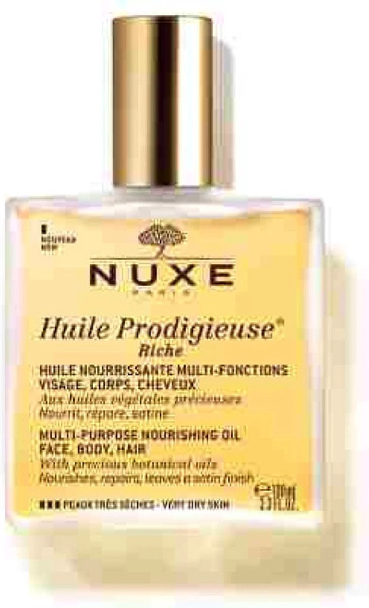 Nuxe Huile Prodigieuse Riche Dry Oil Droogolie - 100 Ml 15 Nuxe Huile Prodigieuse Riche Dry Oil Droogolie - 100 Ml - Afbeelding 13