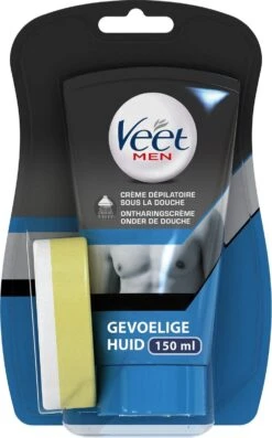Veet Men Ontharingscrème - Gevoelige Huid - In Douche - 2 X 150 Ml -Verzorgingsproducten 747x1200