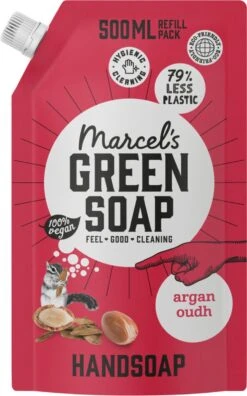Marcel's Green Soap Handzeep Navulling Argan & Oudh - 500ML