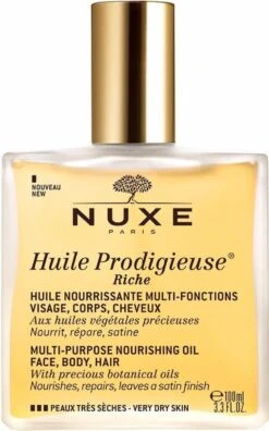 Nuxe Huile Prodigieuse Riche Dry Oil Droogolie - 100 Ml 21 Nuxe Huile Prodigieuse Riche Dry Oil Droogolie - 100 Ml -Verzorgingsproducten 748x1200 3