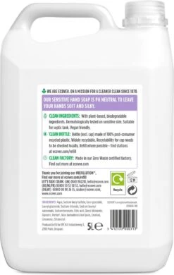 Ecover Handzeep - Lavendel & Aloë Vera - 5L -Verzorgingsproducten 760x1200 2