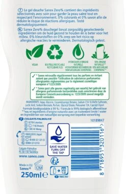 Sanex Zero% Droge Huid Douchegel - 6 X 250ml - Voordeelverpakking -Verzorgingsproducten 777x1200 1