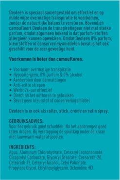 Deoleen Anti-transpirant - Pompspray Sensitive - Deodorant - 75 Ml -Verzorgingsproducten 799x1200