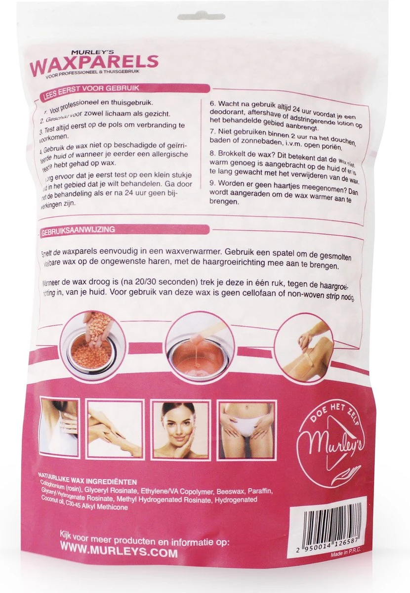 MURLEY'S Wax Ontharen 1000 Gram Wax Beans Incl. 30 Spatula's 1 Kg Wax Navulling Wax Ontharen - Navulling Wax Beans - Ontharen Van Lichaam En Gezicht - Brazilian Hard Wax Beans - Voordelig 4 MURLEY'S Wax Ontharen 1000 Gram Wax Beans Incl. 30 Spatula's 1 Kg Wax Navulling Wax Ontharen - Navulling Wax Beans - Ontharen Van Lichaam En Gezicht - Brazilian Hard Wax Beans - Voordelig - Afbeelding 2