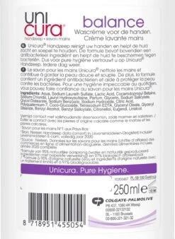 Unicura Balans Antibacteriële Vloeibare Handzeep - 6 X 250 Ml - Voordeelverpakking -Verzorgingsproducten 876x1200 1