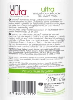 Unicura Ultra Antibacteriële Vloeibare Handzeep - 6 X 250 Ml - Voordeelverpakking -Verzorgingsproducten 876x1200 2