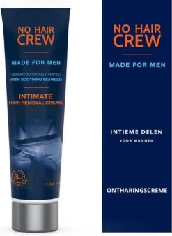 NO HAIR CREW – Premium Ontharingscreme Intieme Delen – Ontharing Mannen – 100 Ml - Intimate Hair Removal Cream - Ontharen Eraser For Men Zone Intiem Voor Man Genitalien -Verzorgingsproducten 877x1200 3