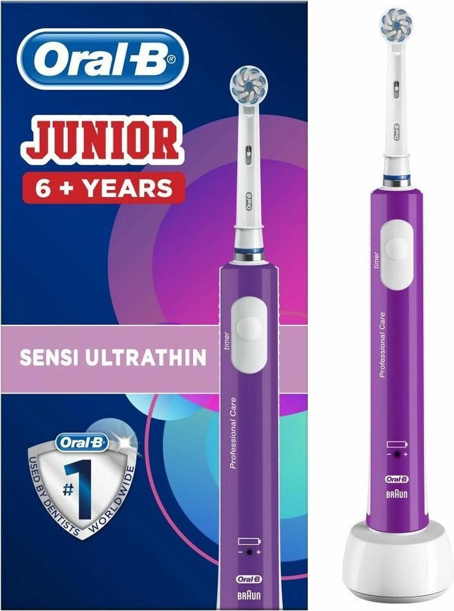 Oral B Oral-B Junior - Elektrische Tandenborstel - Paars 3 Oral B Oral-B Junior - Elektrische Tandenborstel - Paars