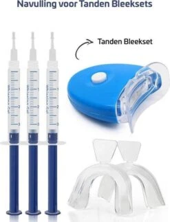 Merkloos Tanden Bleekset Navulling - 10 Effectieve Bleekgel Spuiten - Effectieve Gelspuiten - Tandenbleekset - Zonder Peroxide (0%) - Witte Tanden - Veilig Thuis Tanden Bleken Met Gel - Tandenbleker -Verzorgingsproducten 917x1200 3