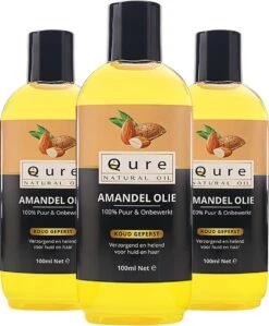 Amandelolie 100ml | 100% Puur & Onbewerkt | Koudgeperste Zoete Amandel Olie Voor Haar, Huid En Lichaam -Verzorgingsproducten 991x1200 1