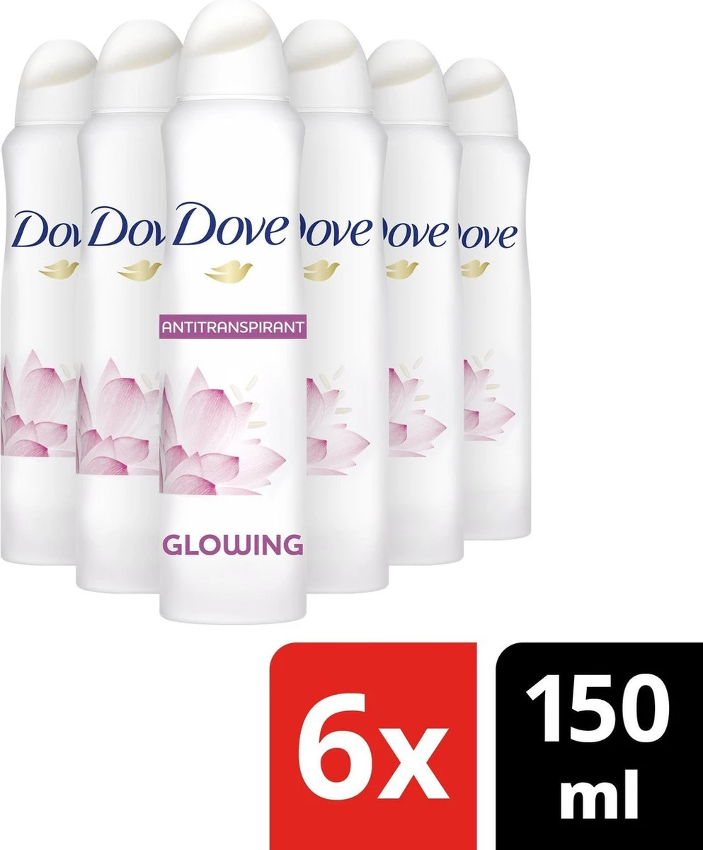 Dove Nourishing Secrets Glowing Anti-transpirant Spray - 6 X 150 Ml 4 Dove Nourishing Secrets Glowing Anti-transpirant Spray - 6 X 150 Ml - Afbeelding 2
