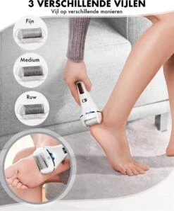 DynaBright Elektrische Eelt Verwijderaar - LED Verlichting - Voetvijl - Inclusief 3 Rollers - Oplaadbaar -Verzorgingsproducten 996x1200